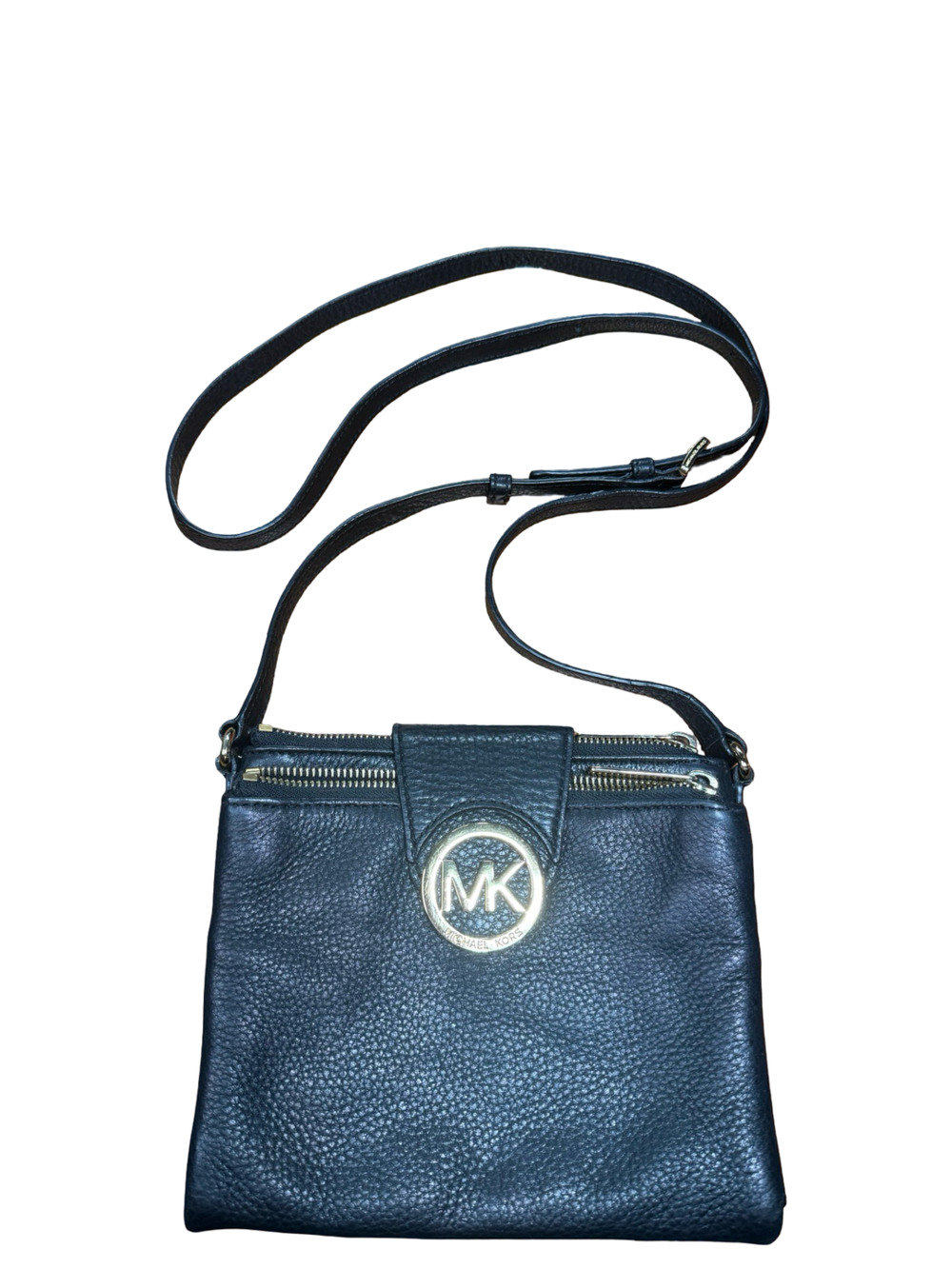 Michael Kors Leather Crossbody Bag Black